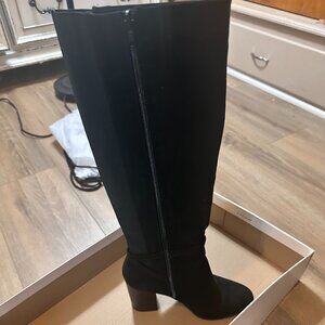 Lauren Conrad Knee High Black Boots